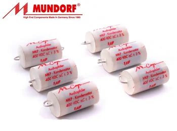 2VNT Vokietija Mundorf M-cap MKP 3.9 UF 400V naujas audiophiler kondensatorius garso nepolinės prikabinti 3U9 Mcap 395/400V