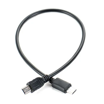 1pc Micro Male USB Į Mini USB Male Duomenų Adapteris Keitiklis, Laidas Laidas Duomenų Kabelis 25cm