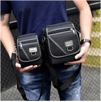 Naujausias Vyrų Messenger Bag Maišus Vandeniui Mados Nylon Black Dizaineris Užtrauktukas Pečių Maišą Juoda Ruda Kelionės Lašas Laivybos