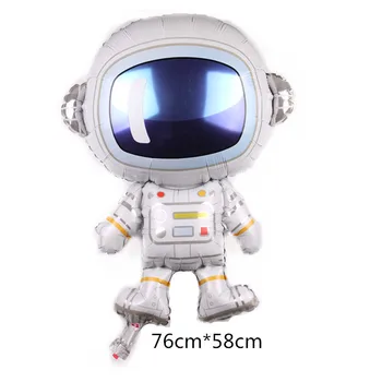 Vaikų Gimtadienio Puotą Aliuminio Astronautas Raketų Visatos skraidančia Lėkšte dvipusis Astronautas Balionas Prekes