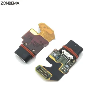 ZONBEMA 5vnt/daug Sony Xperia Z5 E6603 E6653 E6633 E6683 USB Įkrovimo Dokas Uosto Įkroviklio Jungtis, Flex Juostelės Kabelis Valdyba