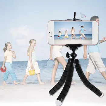 1PCS Mini Lanksčia Kempine Aštuonkojai Universalus Trikojo iPhone Samsung 