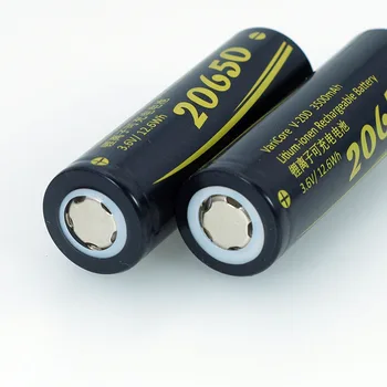 VariCore 20650 3500mAh), 3,7 V ličio baterija Skaitmeninis bluetooth garsiakalbiai žibintuvėlio baterijos