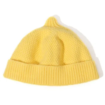 2020 Naujas vientisos spalvos Kupolas Pažymėjo skrybėlę Unisex rudenį Megzti skrybėlę Skullies Beanies Vyrų ir Moterų Šiltą Kepurę Žiemą Savininkas Bžūp Z218