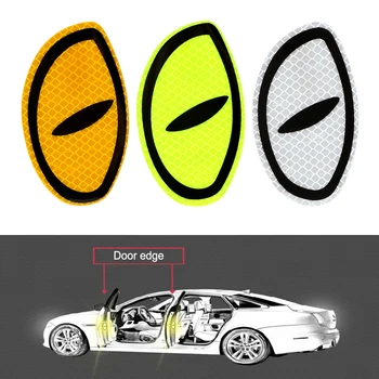2 Vnt Big Eye Automobilio Šviesą Atspindintys Lipdukai, Juostos Įspėjimo Atspindinčias Juostas Saugos Ženklo Automobilių Durų Buferio Lipdukas Priedai