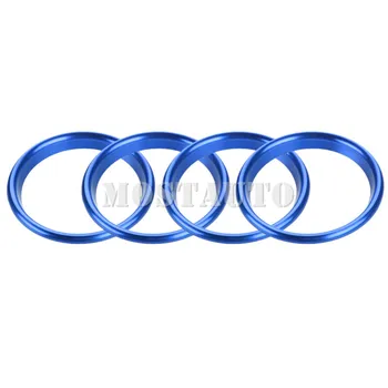 Interjero Konsolės Oro Ventiliacijos Angos Žiedas Dangtelis Audi Q2 GA 2016-2020 4pcs Juoda/Mėlyna/Raudona, Automobilių Aksesuarai, Interjero Automobilių Puošimas
