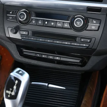 Matinis Sidabro ir Blizgus Juodas ABS Automobilių ABS Vairuotojo Pagalbos Kontrolės Rėmo Apdaila BMW X5 E70 