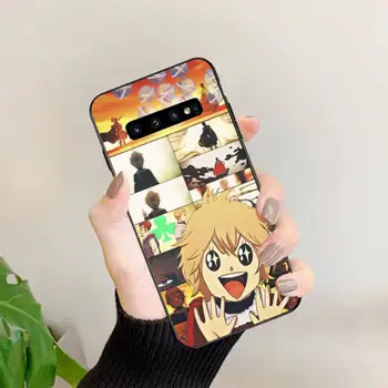 MaiYaCa Japonijos juoda dobilų anime Telefono dėklas Samsung S5 6 7 kraštą 8 9 10 20 plus lite atveju