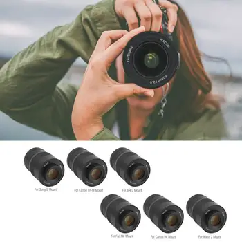 7artisans 60mm f2.8 1:1 Didinimo Makro Objektyvas Tinka Sony E-mount Canon EOS RF Fuji M43Mount Veidrodžio Kameros