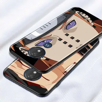 Anime Naruto Veido Motorola G8 G9 G E7 E6 Vieną Žaisti Marco Hyper Sintezės Stylus Galios Krašto Plus Black Telefono dėklas
