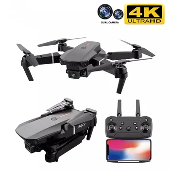 BŪTI TECH - E88 pro drone 4k HD dual camera vaizdo nustatymo 1080P WiFi fpv drone aukštis išsaugojimo rc quadcopter
