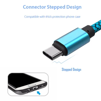 25cm Trumpas 1m/2m/3m/Ilgas USB Type C) USB-C Įkrovimo Kabelis, Kroviklis 0.25/1/2/3 Matuoklis Cabel Smartfon Mobiliųjų Telefonų Priedai