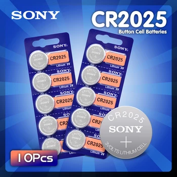 10vnt Sony 3V CR2025 Ląstelių Monetos Mygtukas Baterijų DL2025 BR2025 KCR2025 CR 2025 Ličio Baterija Žiūrėti Žaislai Nuotolinio Valdymo