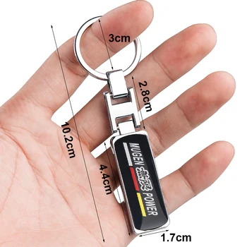 Automobilių Keychain paketų prižiūrėtojų raktinę Auto Key Chain Žiedas Honda MUGEN Power Civic CRV 