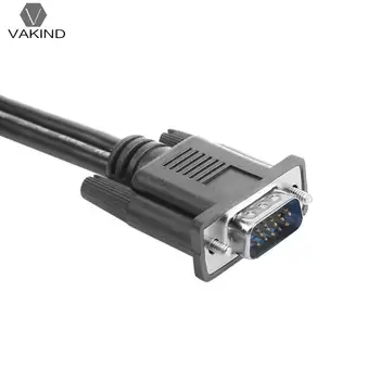 VGA Splitter Cable 1 Kompiuteris Dual 2 Stebėti Vyrų ir Moterų Adapterio Laidą Vaizdo Dalys