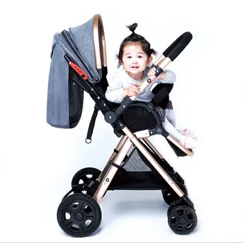 Kūdikio vežimėlis dvikryptis stumti itin lengvas sulankstomas skėtis automobilis gali sėdėti ir gulėti nešiojamas kūdikio vežimėlis