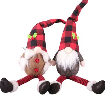 Rankų Darbo Barzda Gnome Švedijos Tomte Kalėdų Elf Pliušinis Lėlės Žaislas Puošyba, Dekoras
