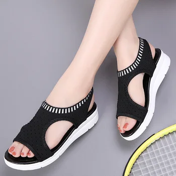 Plus Size 35-45 moterų runing batai Rudenį kvėpuojantis komfortą pirkinių ponios vaikščiojimo batai balta juoda bėgimo bateliai AB74-1