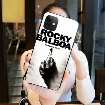 Rocky balboa Pasirinktinius Nuotraukų Minkštas Telefono dėklas skirtas iPhone 11 pro XS MAX 8 7 6 6S Plus X 5S SE 2020 XR atveju