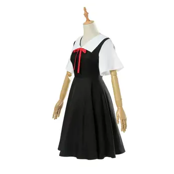 Anime Kaguya-sama: Meilė yra Karo Cosplay Kostiumų Kaguya Chika Cosplay Kostiumų Japonijos mokyklinę Uniformą Moterų Vasaros Suknelė ir perukai