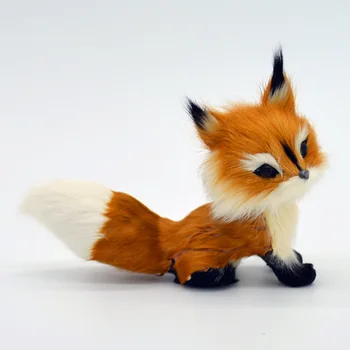 Modeliavimo Fox Mini Tupint Dovanos Apdailos Namų Vestuvių Maži Minkšti Puikus Modelis Pliušinis Žaislas Mergaitėms Iškamša Gimtadienis