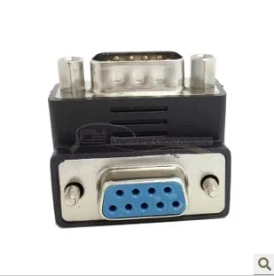 DB-017 recurved DSUB DB9 RS232 pin male nuosekliojo prievado adapteris 90 iš master tape pervedimo galvutės varžtas