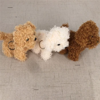 3Colors - naujas pliušinis šuo , įdaryti gyvūnų Žaislai , mini dydis 9CM šunys mergina pliušinis paketų prižiūrėtojų raktinę Žaislas, lėlė