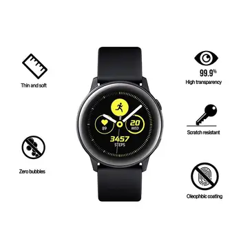 5PC Plono HD Plėvelė Skaidri Screen Protector For Samsung Galaxy Žiūrėti Aktyvus Smart Watch Aišku, Ekrano apsauginės Plėvelės