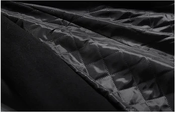 2019 m. rudens-žiemos drabužiai nauji turndown apykaklės, Kišenė moterų storas vilnonis paltas moteriška didelio dydžio ilgas vilnonis kailis A245