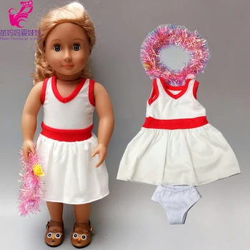 43cm Baby Doll dress 18 colių 45cm og mergina lėlės drabužius Vienos pečių užsiliepsnojo kelnės