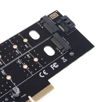 M key M. 2 NGFF SSD su PCI-E X4 adapteris arba B klavišą M. 2 NGFF SSD su SATA adapteris plėtros kortelę