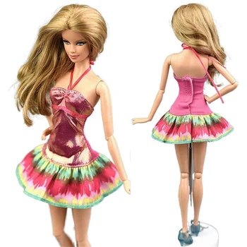 Mados Vasaros Suknelė Komplektai Rinkinys Barbie CD FR Kurhn BJD Doll Drabužių Priedai Lėlių vaidinimą