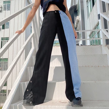 Kratinys Prarasti Atsitiktinis Moterų Kelnės Hip-Hop Slim Mados Džinsus 2020 M. Rudenį Korėjos Streetwear Versija Džinsinio Krovinių Kelnės