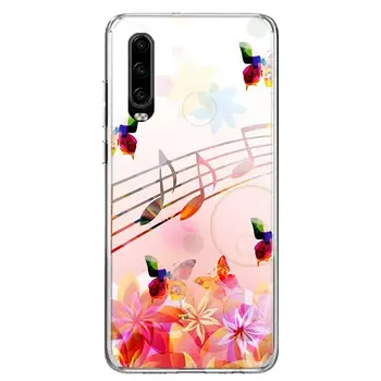 Senosios muzikos pastaba Telefoną Atveju Huawei 30 P40 P20 P10 Mate 30 20 10 P Smart Z Lite Pro Plus + 2019 Padengti Coque Shell