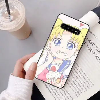 Įdomu Sailor Moon Telefono dėklas Samsung A10 20 30 40 50 01 11 31 51 71 S pLUS Atveju