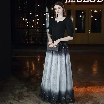 Gradientas Vidurio-Rankovės Ilgos Pokylių Suknelė 2020 