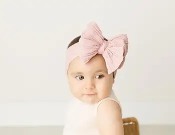 Nailono žakardo vaikų su Europa ir Jungtinės amerikos valstijos parduoti kaip karšto papločiai kūdikių super minkštas elastingas plaukų juosta