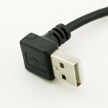 1pcs Žemyn Kampu USB 2.0 A Male Plug USB 2.0 B Male Žemyn Kampu 90 Laipsnių Spausdintuvo, Skaitytuvo Adapteris Kabelio Laido 25cm