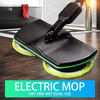 Vieninkariai elektros Mop Mikropluošto Valymo Mop Įkrovimo 360 laipsnių Sukimosi Belaidžius Floor Cleaner Valymo, Namų Virtuvė