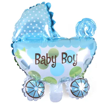 Kūdikio Vežimėlis Folija Balionai Baby Shower Vežimo Boy & Girl Balionas Pripučiami Žaislai, Vaikų Gimtadienio Dekoracijos