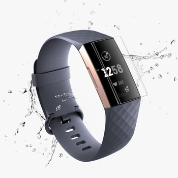 1PC Visiškai Padengti Ultra-plonas HD Screen Protector Filmas, Fitbit Mokestis 4 Smart watch priedai
