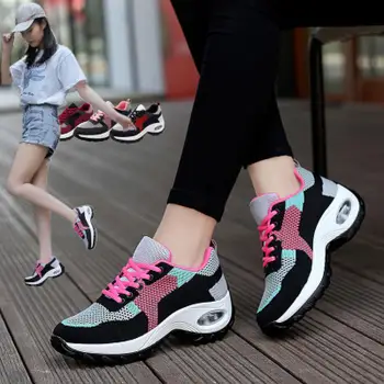 2021 naujas Moterų Batai, Sportbačiai Atsitiktinis Sportiniai Bėgimo Bateliai Ponios Storio Kvėpuojantis Outdooe Laipioti Pėsčiomis Sneaker Moterims