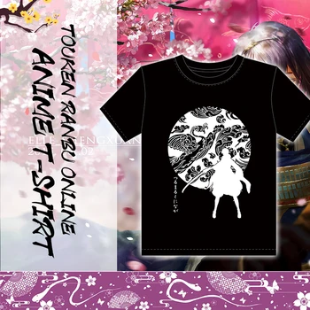 MGFHOME Anime JK Touken Ranbu Internete Cosplay Kostiumai, Marškiniai Mikazuki Munechika T-Shirt Viršūnes trumpomis Rankovėmis Tee Moterims, Vyrams marškinėliai