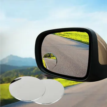 Automobilių Reikmenys Mažas Apvalus Veidrodis Automobilio galinio vaizdo Veidrodis Blind Spot Plataus kampo Objektyvas 360 laipsnių Sukimosi Kolonėlė