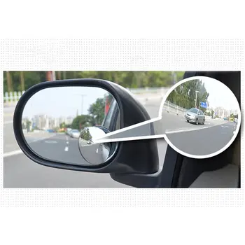 Automobilių Reikmenys Mažas Apvalus Veidrodis Automobilio galinio vaizdo Veidrodis Blind Spot Plataus kampo Objektyvas 360 laipsnių Sukimosi Kolonėlė