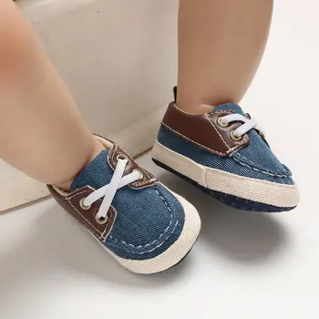 Sandėlyje Naujagimis Kūdikis Kūdikis, Berniukas, Mergaitė, Minkštas Padas Lovelę Batai Laisvalaikio Sneaker Sportas Batai, Pirmosios Walker Kūdikių berniukų Komfortą koja batai
