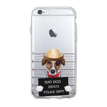 Mielas Šuniukas Pug Kietas prancūzų Buldogų Šunų Minkšta Telefono dėklas Coque Funda iPhone 1112 Pro Max 7 7Plus 5 5S 6S 8 8Plus X XS