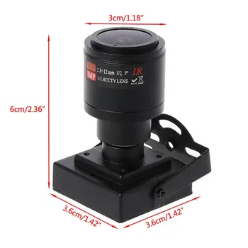 700TVL CMOS 2.8-12mm Priartinimo Objektyvas Mini CCTV Saugumo kamerų Vaizdo Naujas 
