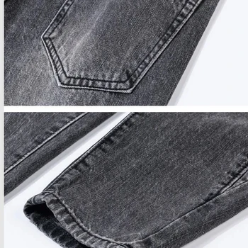 26-34 Moterų Siuvinėjimo džinsai derliaus plius dydis atsitiktinis haremas džinsinio audinio kelnės aukštu juosmeniu moterų streetwear Tėtis Ruožas džinsai