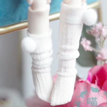 BJD doll kojinių krūva kojinių kamuolys dramblys kojinės milžinišką kūdikių kojinės baltos kojinės 4 ir 6 proc. kojinės